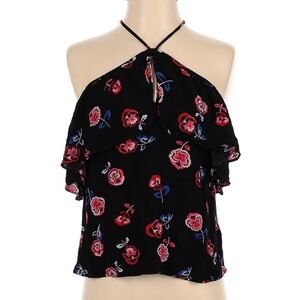 EXPRESS- Women’s Black Floral off the shoulder top size Small